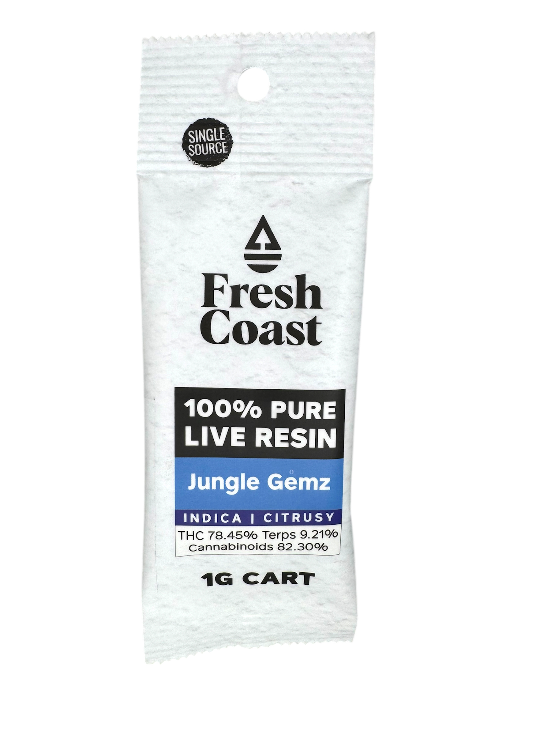 Photograph of Product: Jungle Gemz Live Resin Cartridge