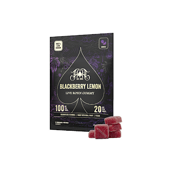 Photograph of product: Heavy Hitters Blackberry Lemon Live Rosin 100mg Edibles