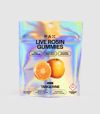 Photograph of product: Pax - Tangerine (S) Rosin Gummies - 100mg