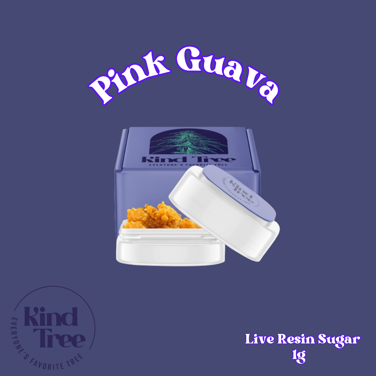 Photograph of product: Kind Tree Live Resin Sugar | Pink Guava | 1g (Oui'd)