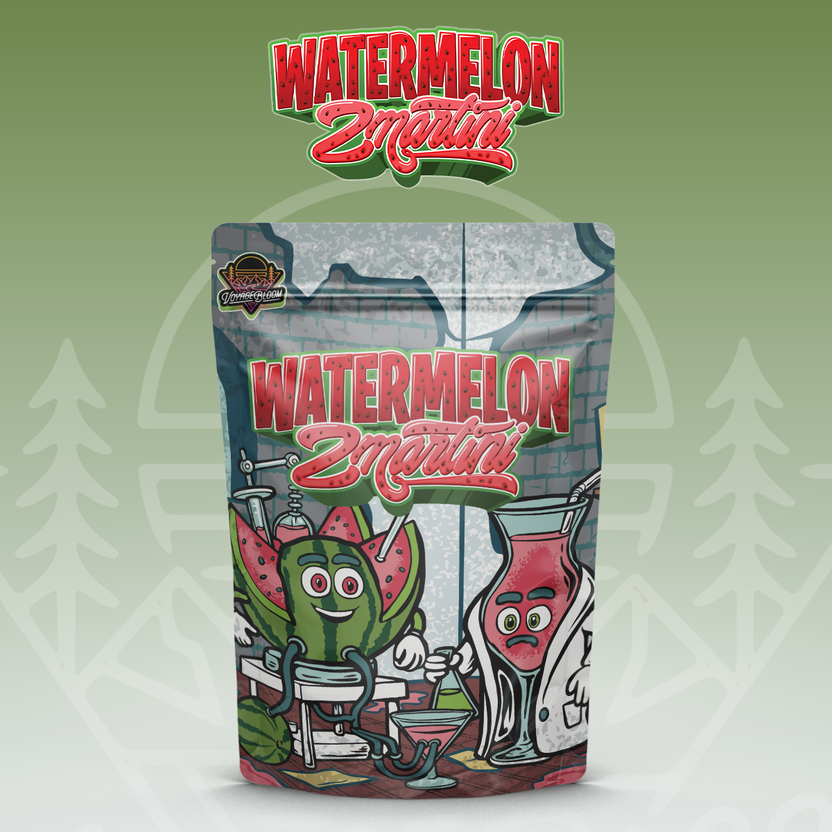 Photograph of product: Watermelon Zmartini | 3.5G Bag