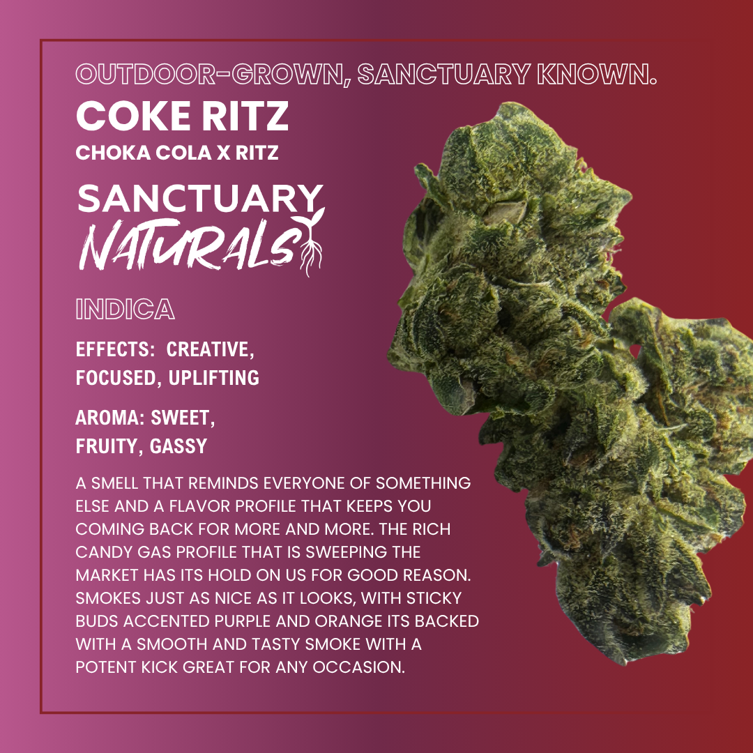 Photograph of product: Sanctuary Naturals 3.5g Coke Ritz