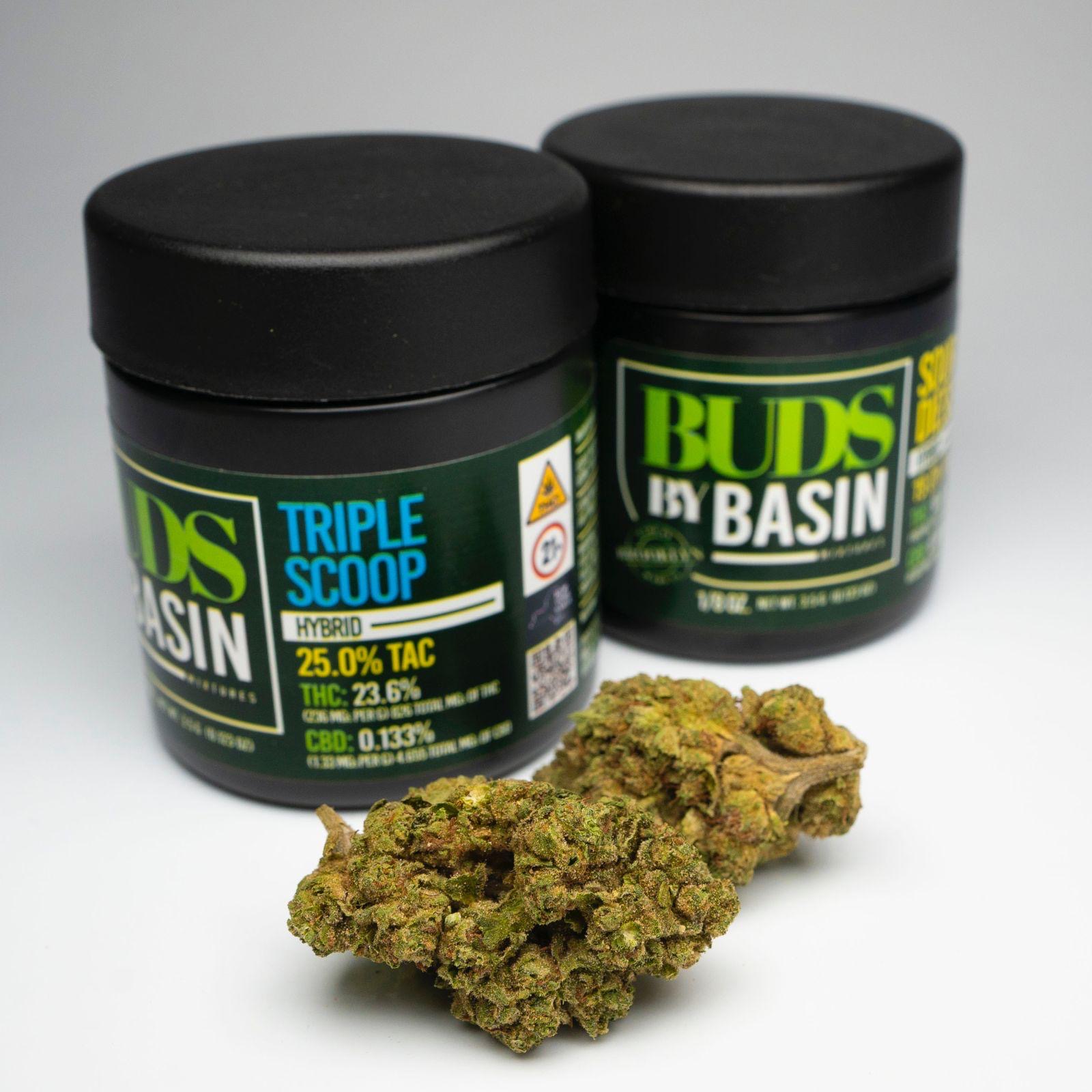 Photograph of product: Buds By Basin | Triple Scoop | 3.5g