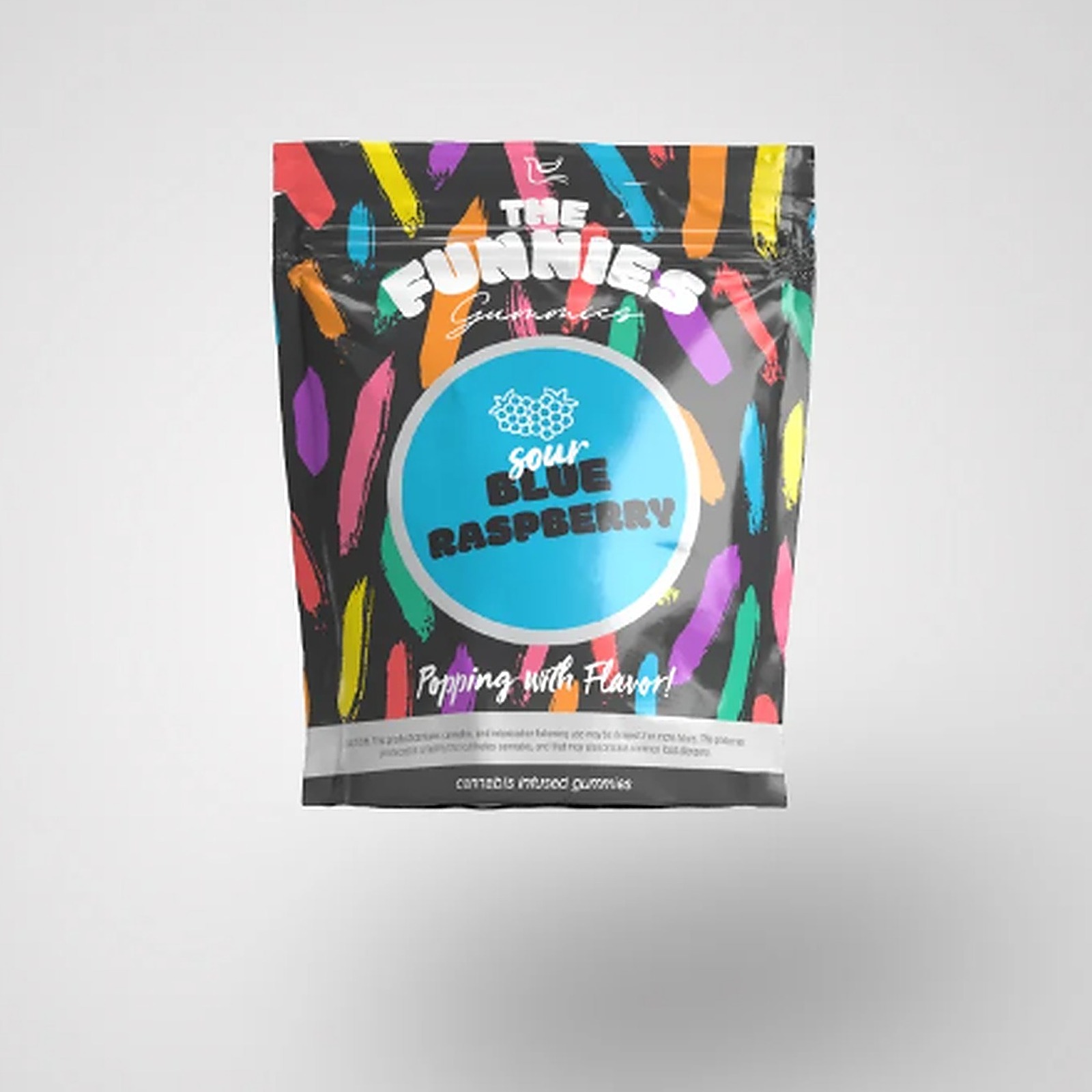 Photograph of product: The Funnies | Sour Blue Raspberry Gummies 20Pk - Hybrid