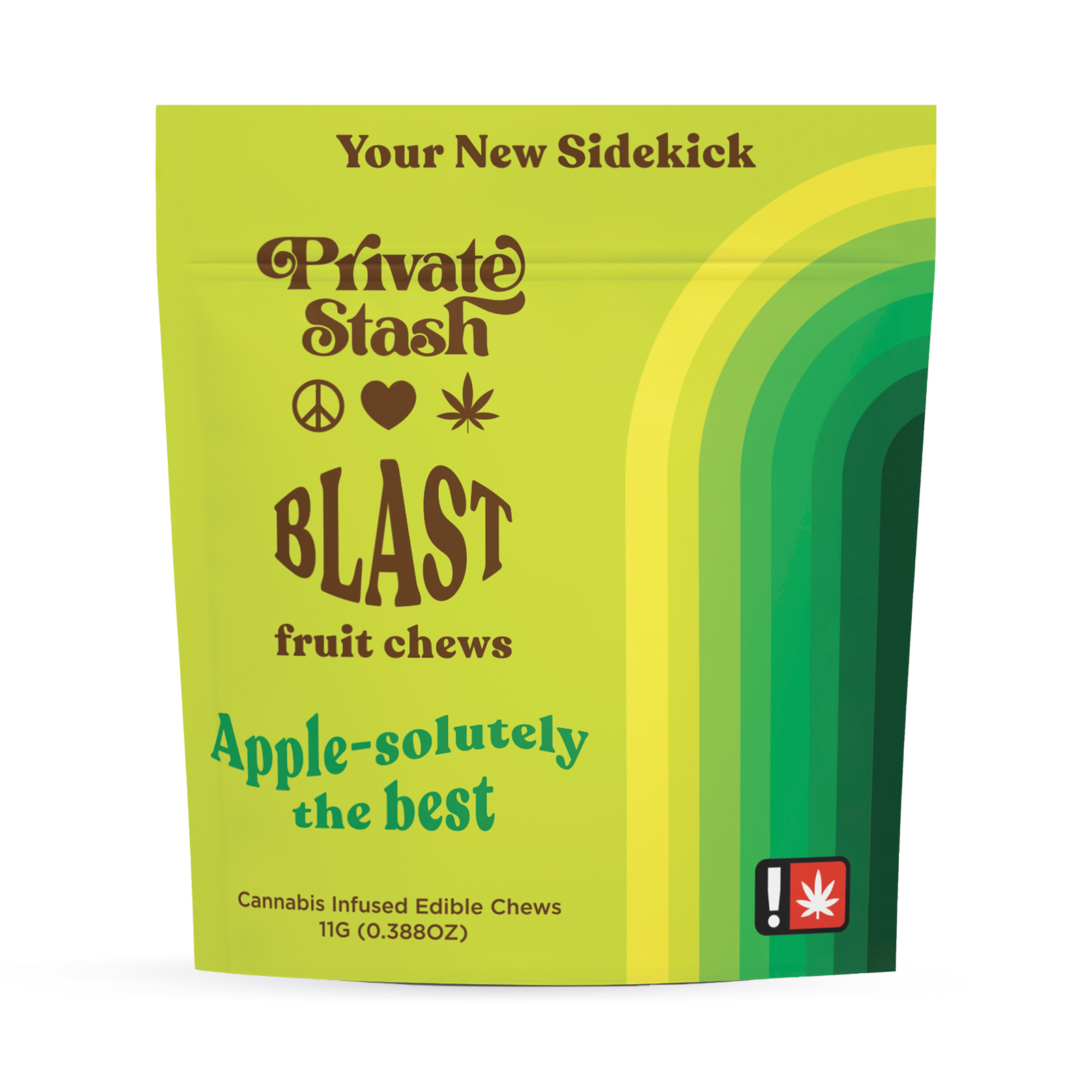Photograph of product: Apple-solutely The Best Fruit Chew Blast | 100mg
