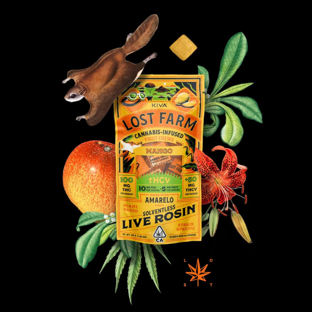 Photograph of product: 10CT- 10:5 THCV- MANGO- LIVE RESIN- FRUIT CHEWS