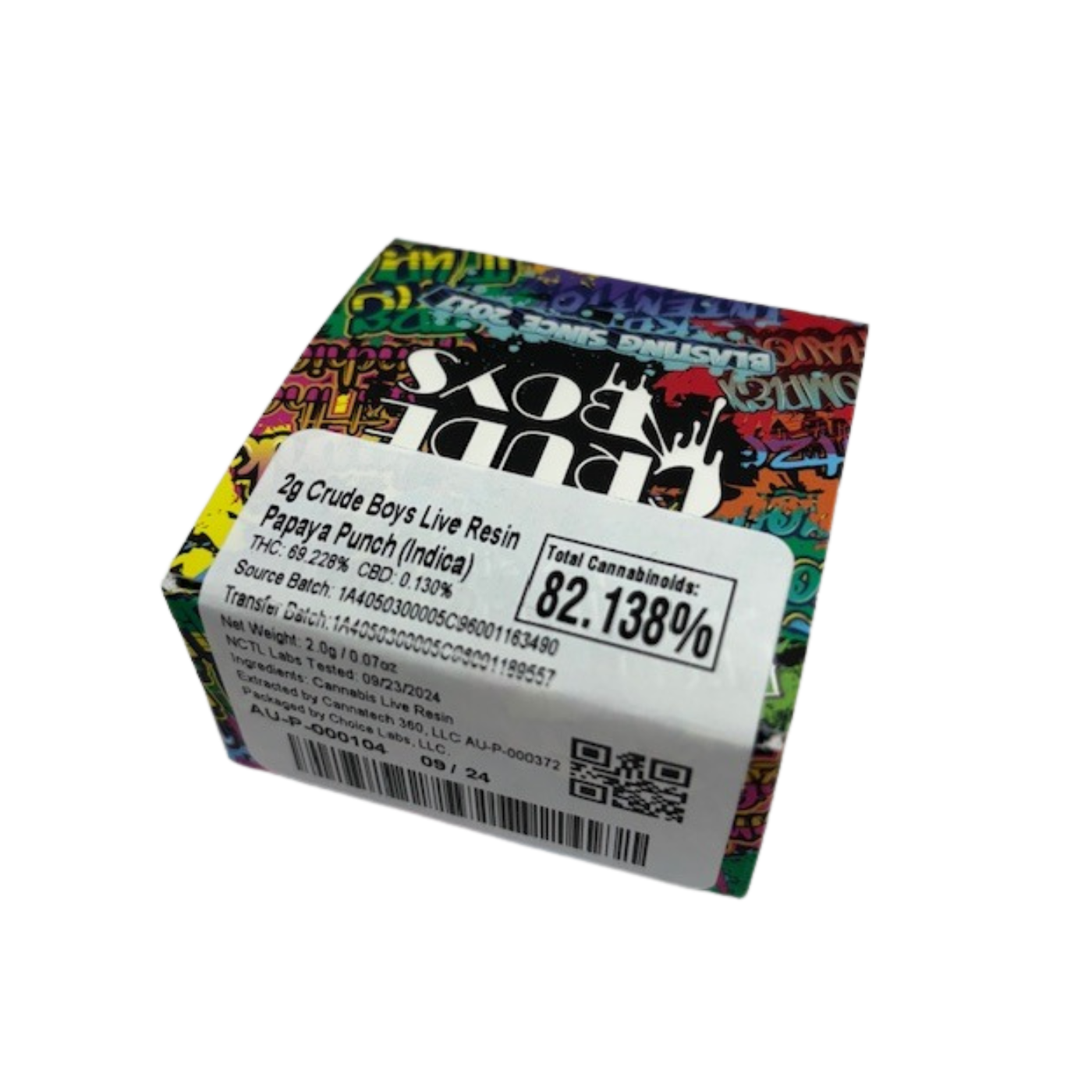 Photograph of product: Crude Boys - Papaya Punch Live Resin