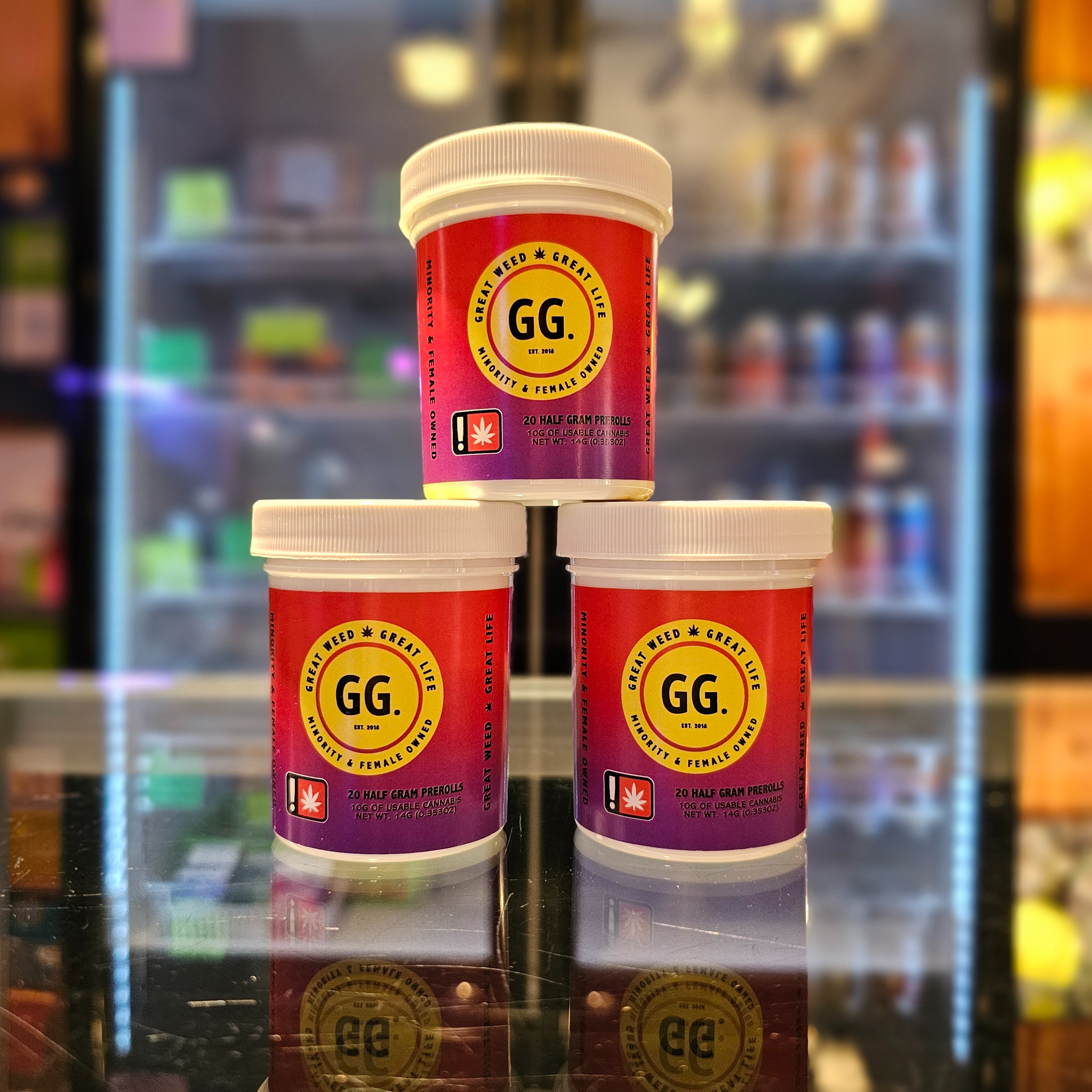 Photograph of product: GG: .5g 40pk T 1000 x LCG x GP x TC x C x AG x SB x RR