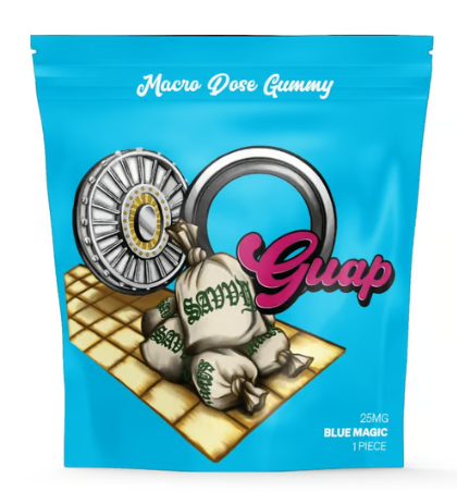 Photograph of product: Savvy Guap - Blue Magic - Gummy - 1-Piece (25mg)