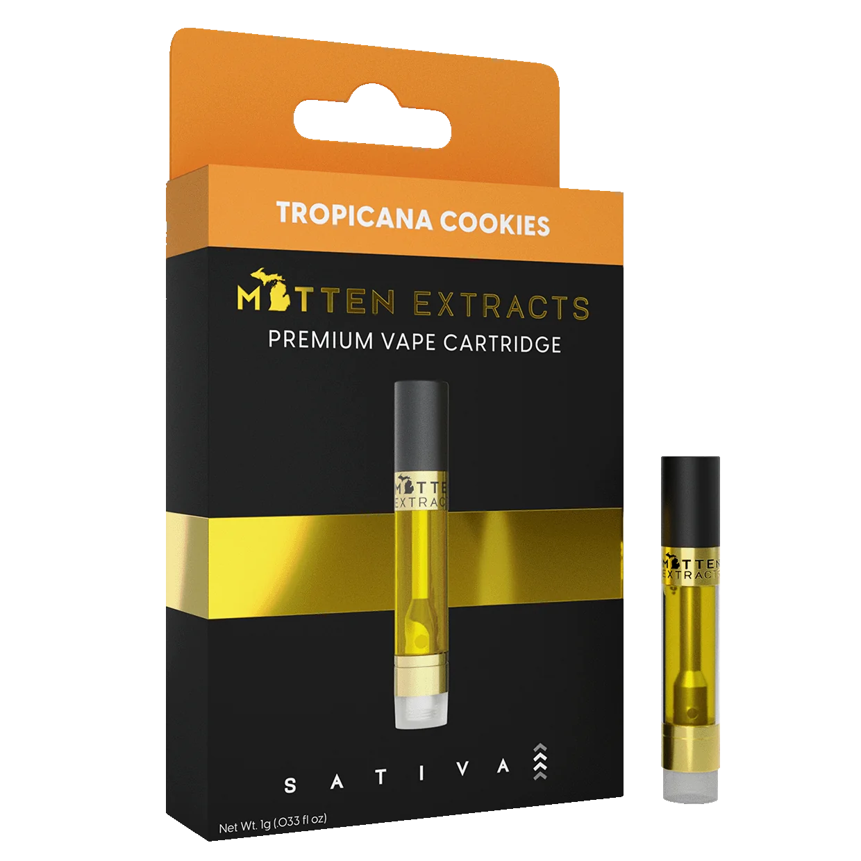 Photograph of product: Mitten Extracts Tropicana Cookies Cartridge Rec