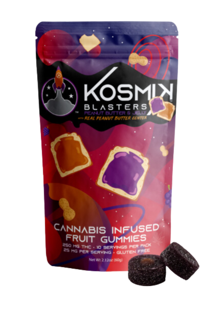 Photograph of product: Peanut Butter & Jelly | 10 pack 20 serving Gummies