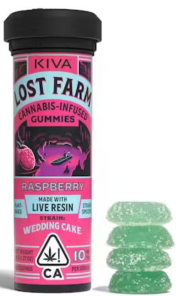 Photograph of product: Raspberry x Wedding Cake [I] - 100MG Live Resin Gummies 10PK