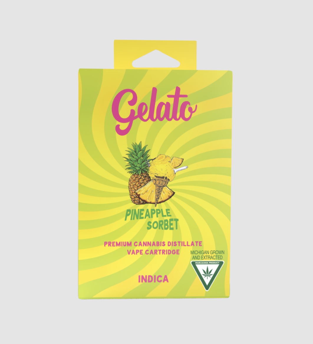 Photograph of product: Gelato: Pineapple Sorbet 1G Cartridge (I)