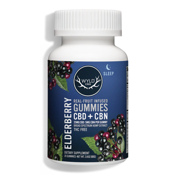 Photograph of product: Wyld HEMP CBN:CBD Elderberry Gummies