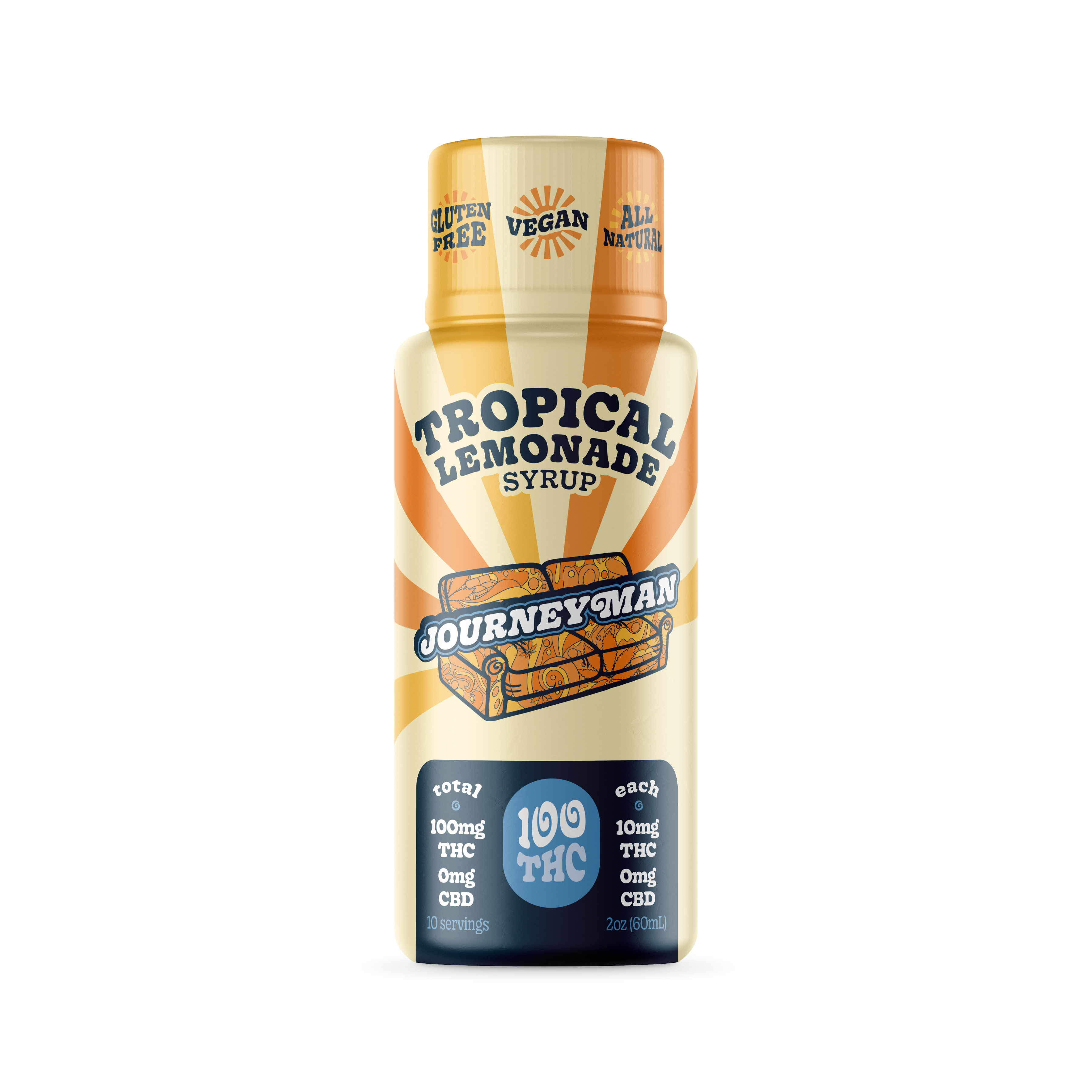 Photograph of product: Journeyman - Tropical Lemonade - Lemonade Syrup - 2oz (100mg)