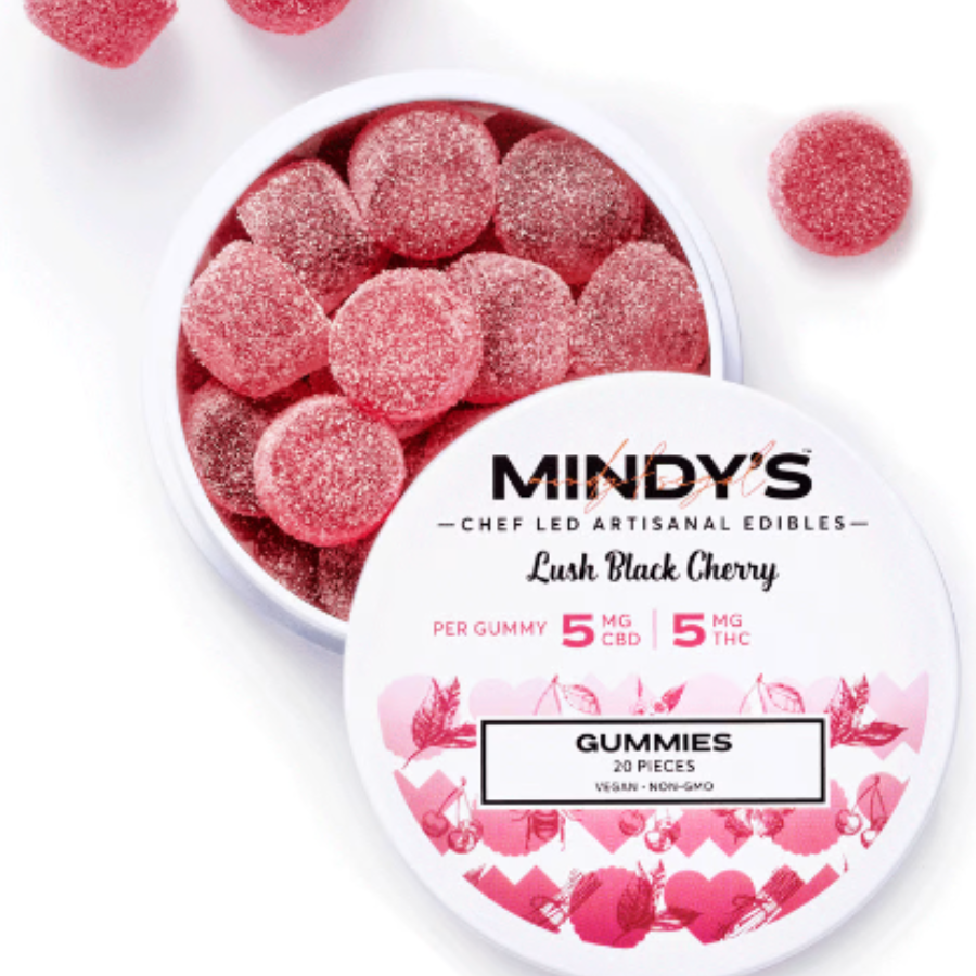 Photograph of product: Mindy's Gummies | 20pk | 1:1 | Lush Black Cherry