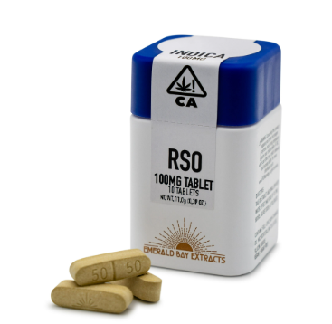 Photograph of product: Emerald Bay Extracts Pink Truffle Oui'd 100mg x 10PK RSO Tablets