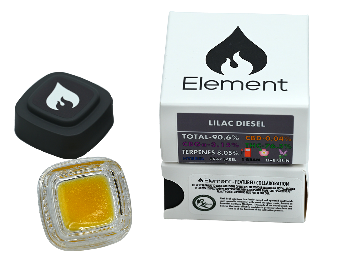 Photograph of product: Element - Live Resin - - Maui Wowie