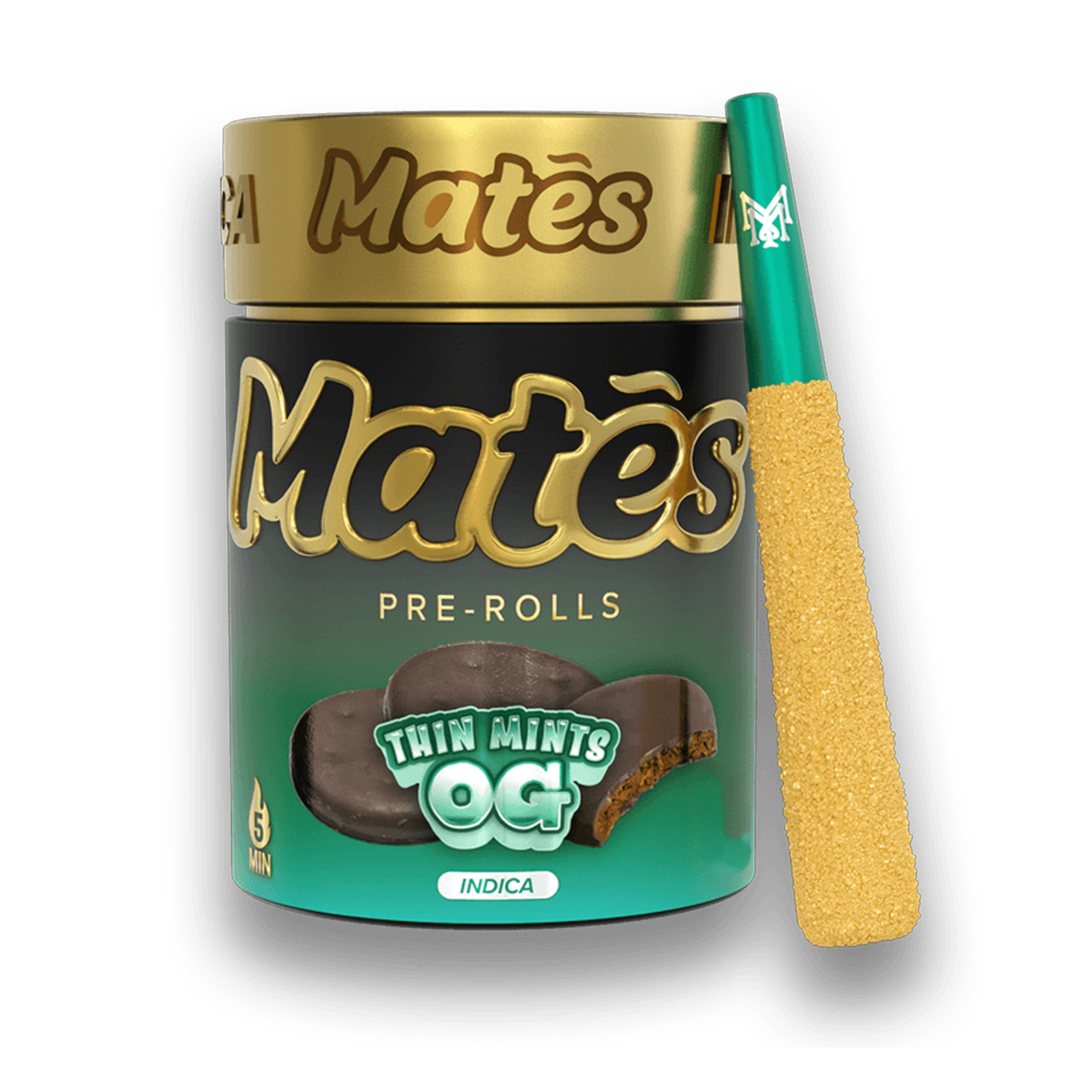Photograph of product: Mates Thin Mint OG 5pk Infused Prerolls Rec
