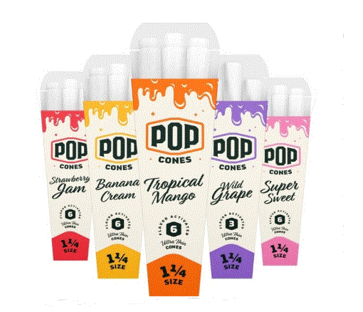 Photograph of product: Pop Cones | Tropical Mango 6pk | 1 1/4