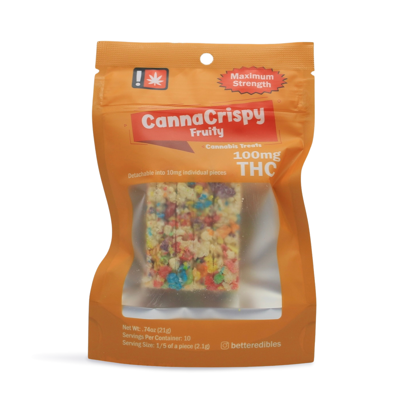 Photograph of product: Fruity Rice Crispy 100mg (Better Edibles)