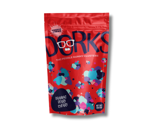 Photograph of product: BRAINIAC BERRY CHERRY | DORKS GUMMIES | 200MG
