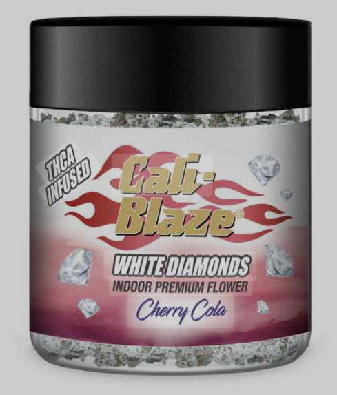 Photograph of product: Cali Blaze Cherry Cola White Diamond Infused - 3.5g