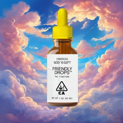 Photograph of product: Friendly Brand - Maui Wowie - Sativa - 1000mg Full Spectrum Tincture