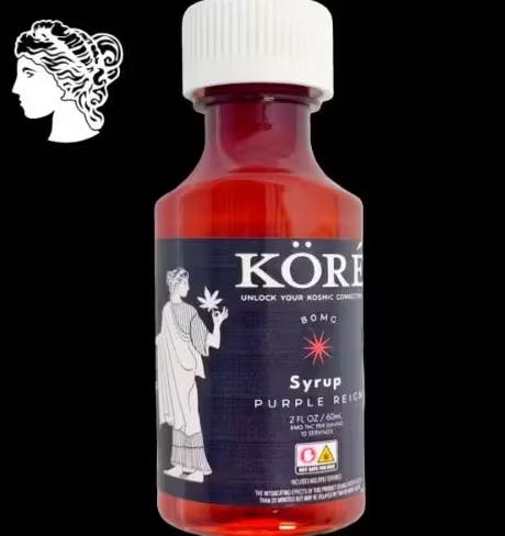 Photograph of product: Ganja Manja | Kore Purple Reign | Fast Acting Syrup | 80mg