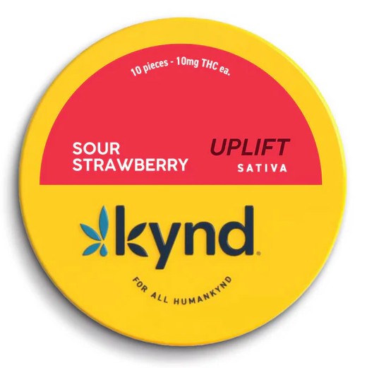 Photograph of product: Uplift - Sour Strawberry | Gummies | 100mg | Oui'd