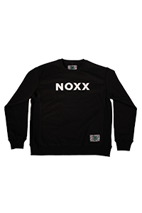 Photograph of product: NOXX Doodle Black Crew Sweatshirt - XL