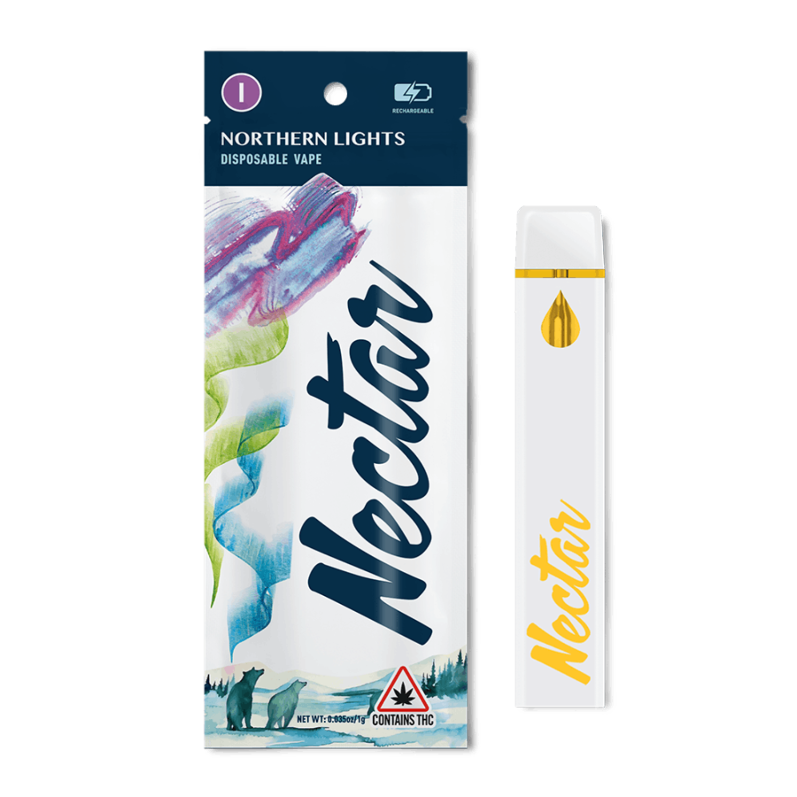Photograph of product: 1000mg Disposable | Northern Lights | Nectar