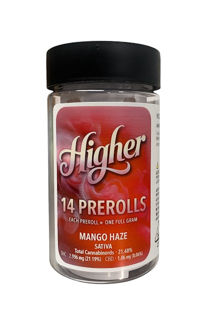 Photograph of product: 14G Pre-rolls Mango Haze (14PK) - Mango Haze