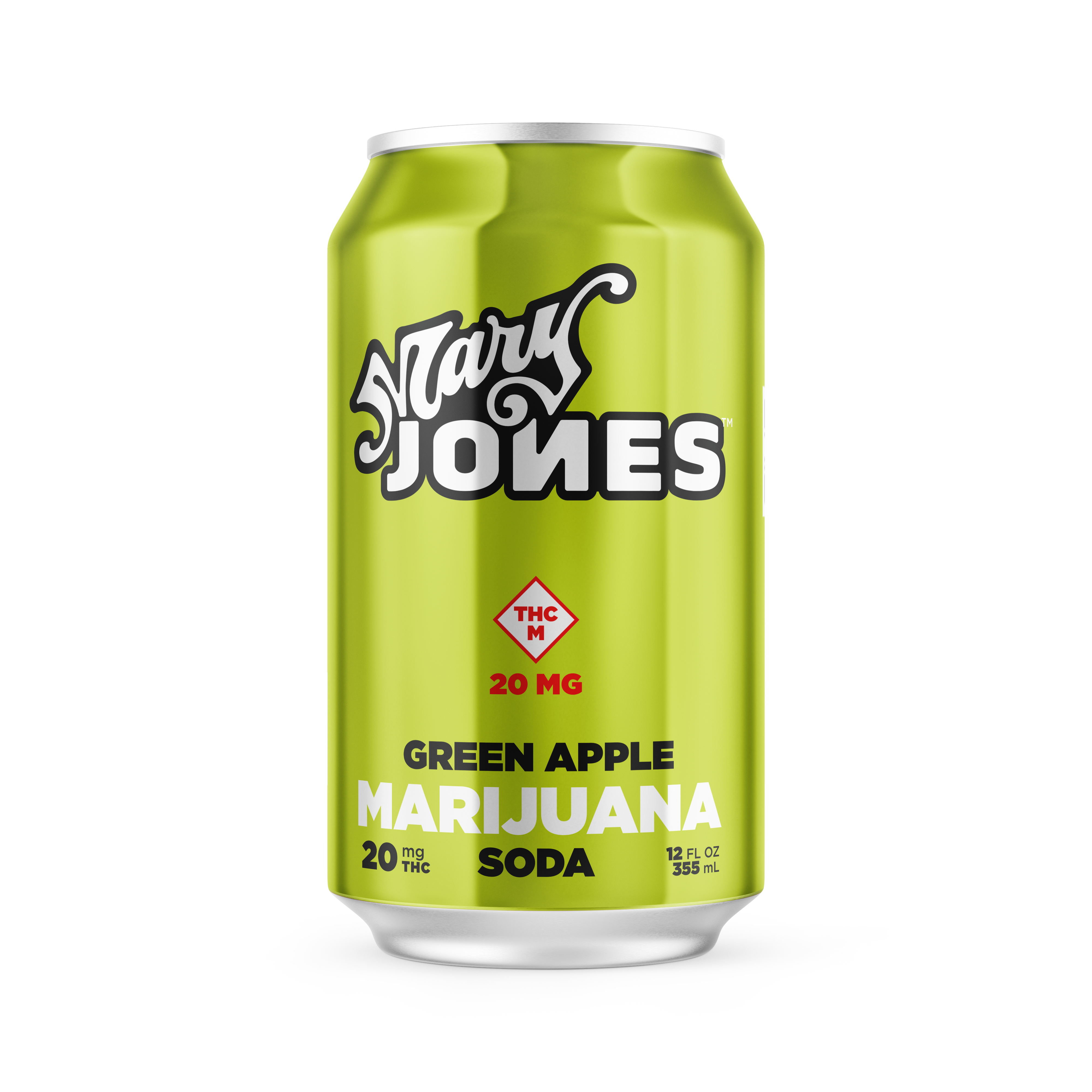 Photograph of product: Mary Jones | Green Apple Soda | 20mg