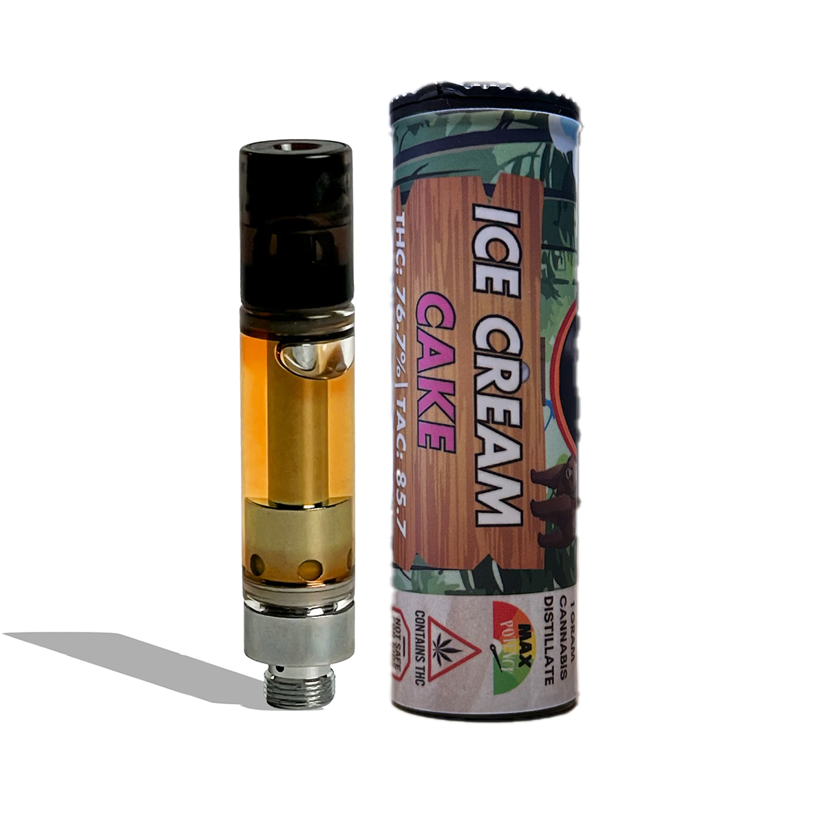 Photograph of product: Ice Cream Cake | 1g Distillate Vape Cart | Boopa