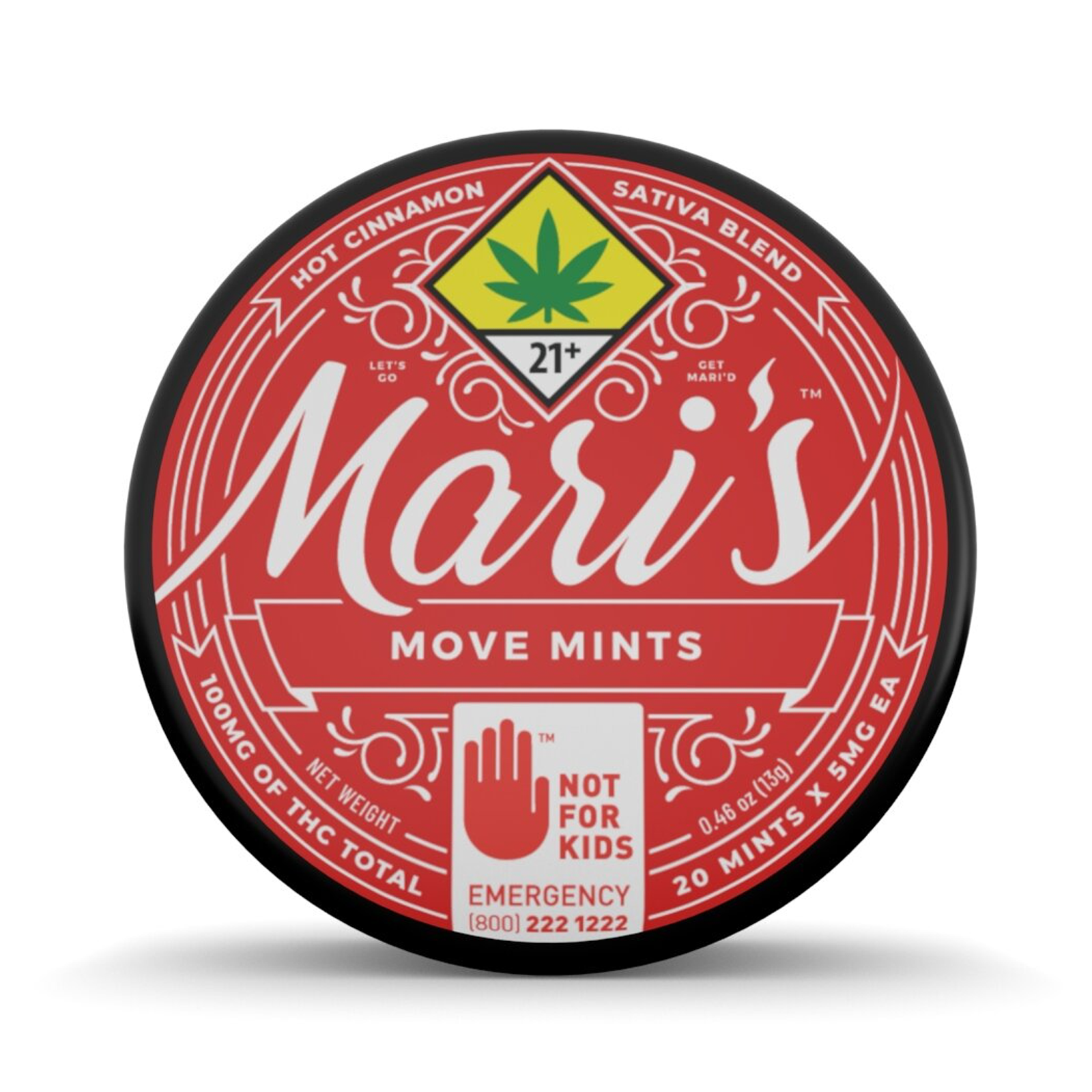 Photograph of Product: Hot Cinnamon Move Mints 20-pack