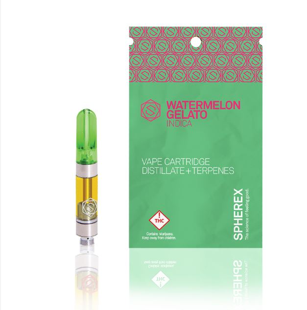 Photograph of product: Spherex Watermelon Gelato DST Cartridge 1000mg