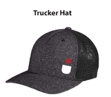 Photograph of product: Consume | Charcoal/Black | Large/XL Trucker Hat (Embroidered)