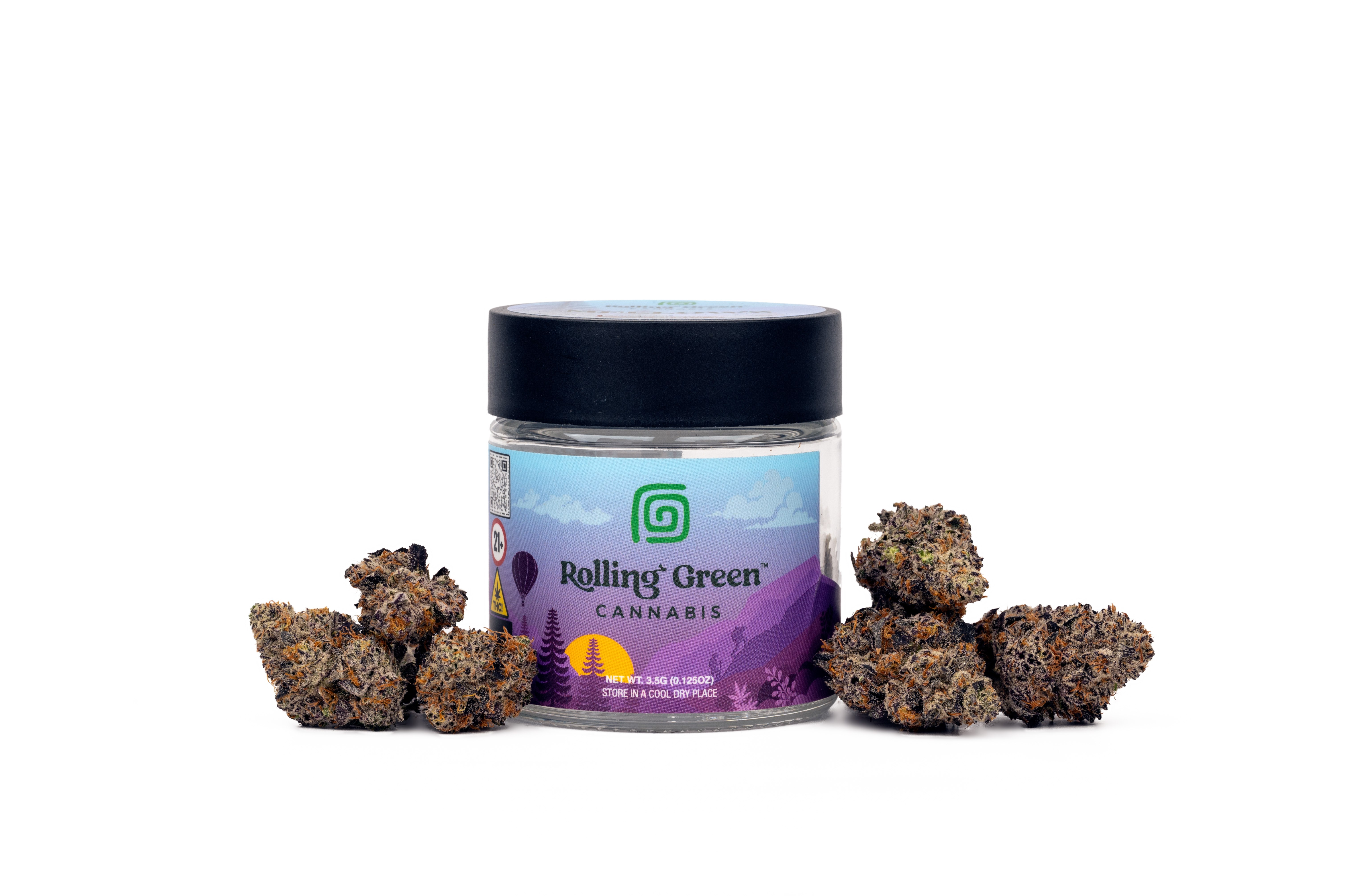Photograph of product: Black Amber | Flower - 3.5g