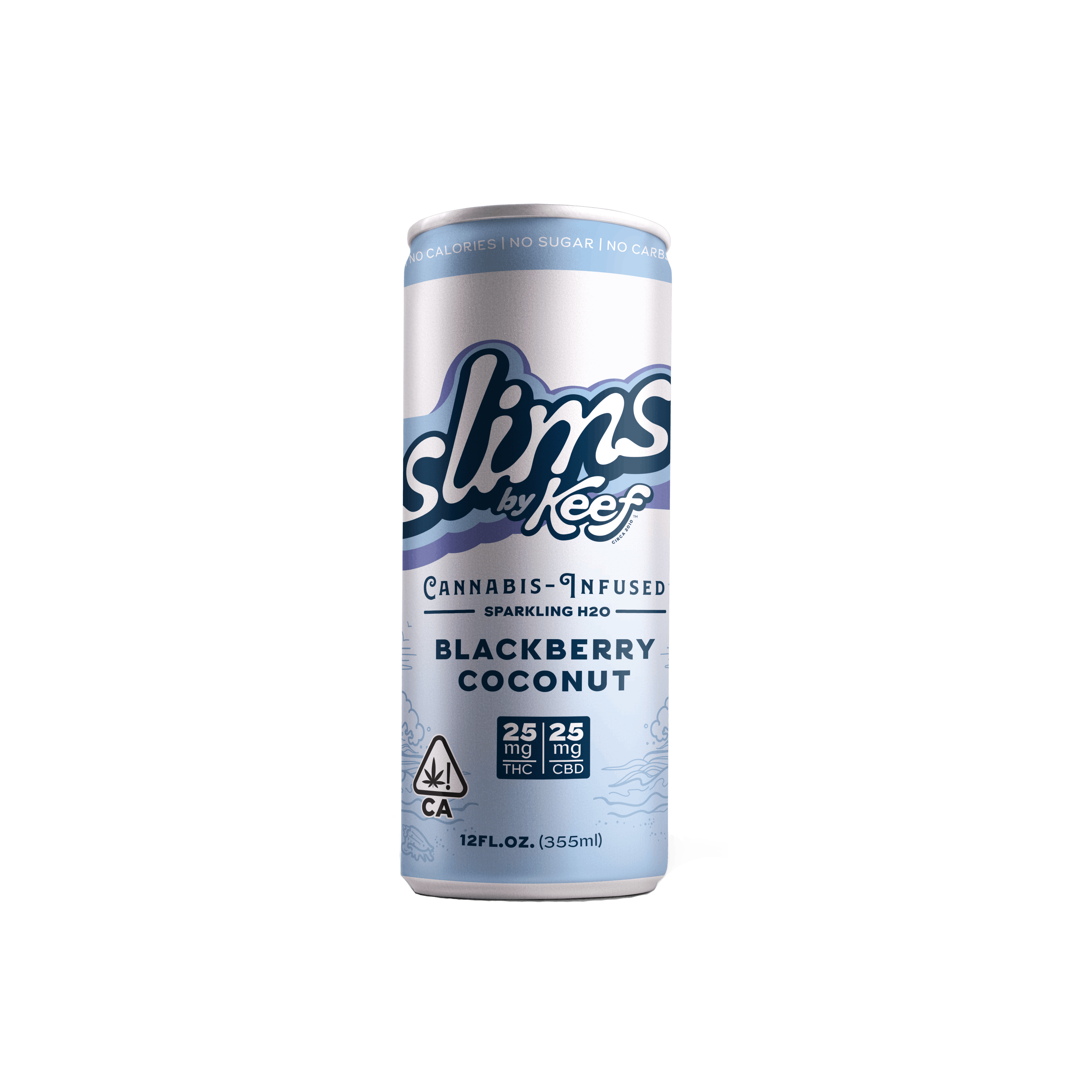 Photograph of product: Blackberry Coconut Slims Sparkling H20 1:1 - 25mg