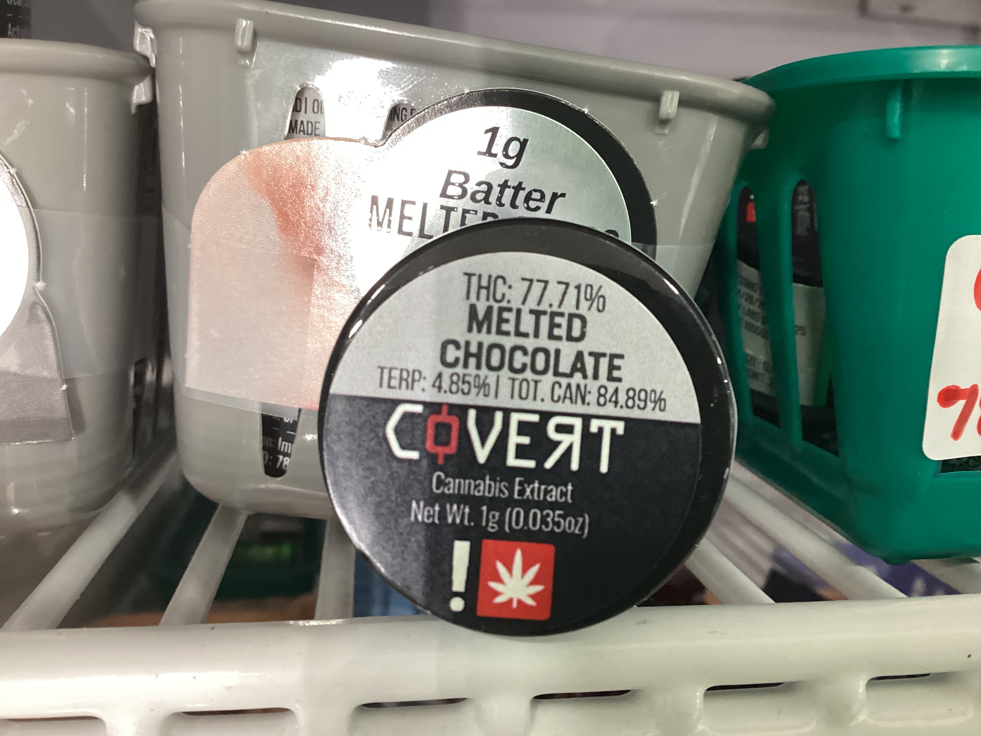 Photograph of product: Covert Melted Chocolate Cured Resin Badder