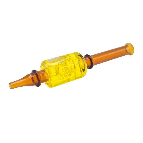 Photograph of product: 6" Glycerin Glass Dab Straw | Various Colors