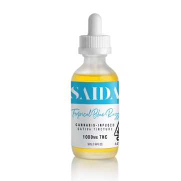 Photograph of product: TROPICAL BLUE RAZZ Oui'd 1000MG TINCTURE