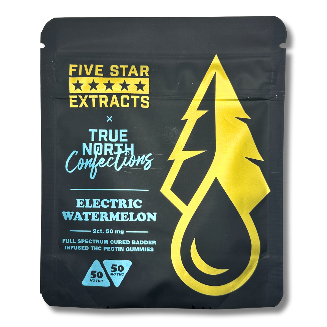 Photograph of product: True North - Electric Watermelon Full Spectrum Gummies - 4pk - 200