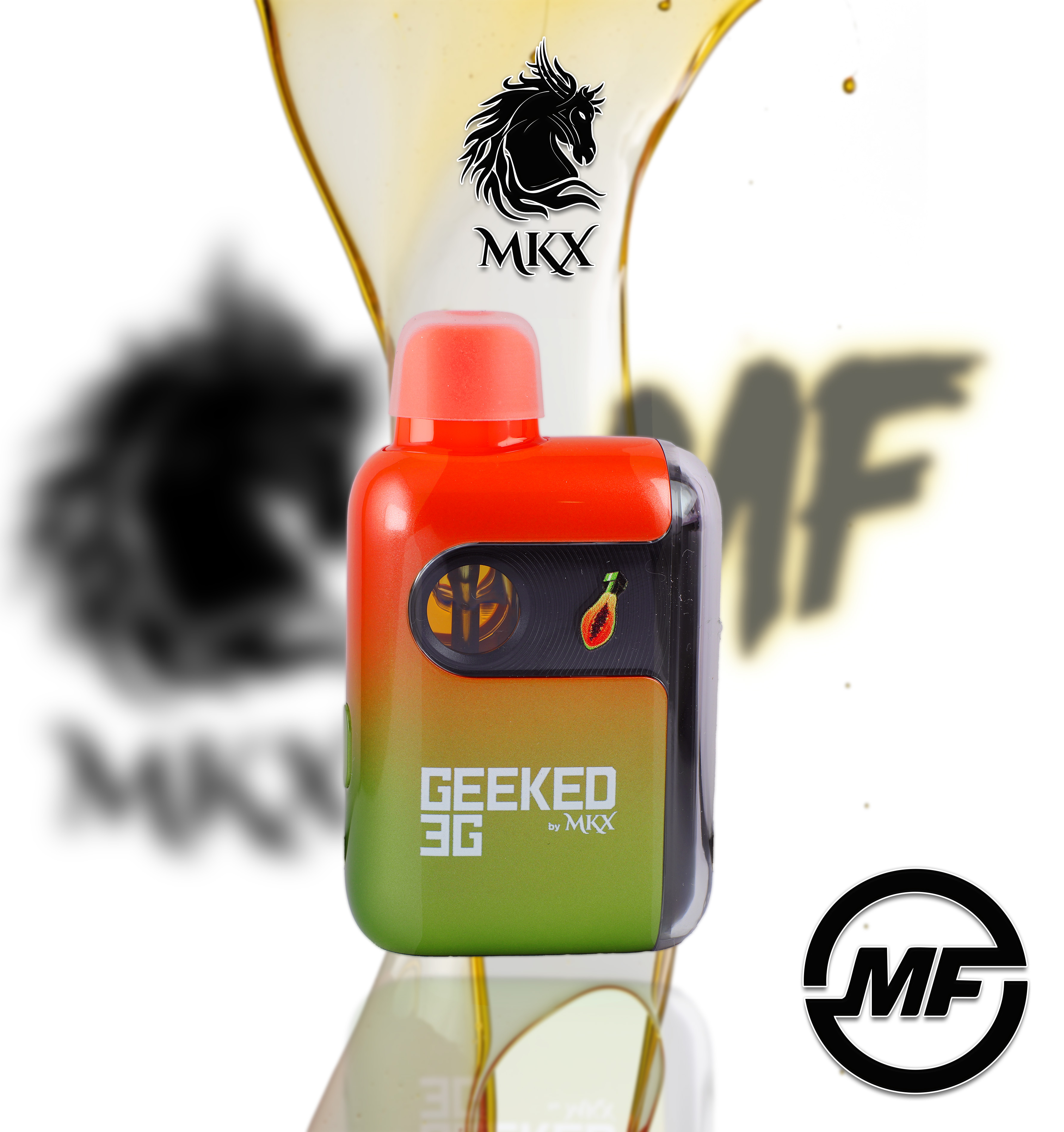 Photograph of product: Geeked By MKX | Papaya Bomb | 3g Disposable