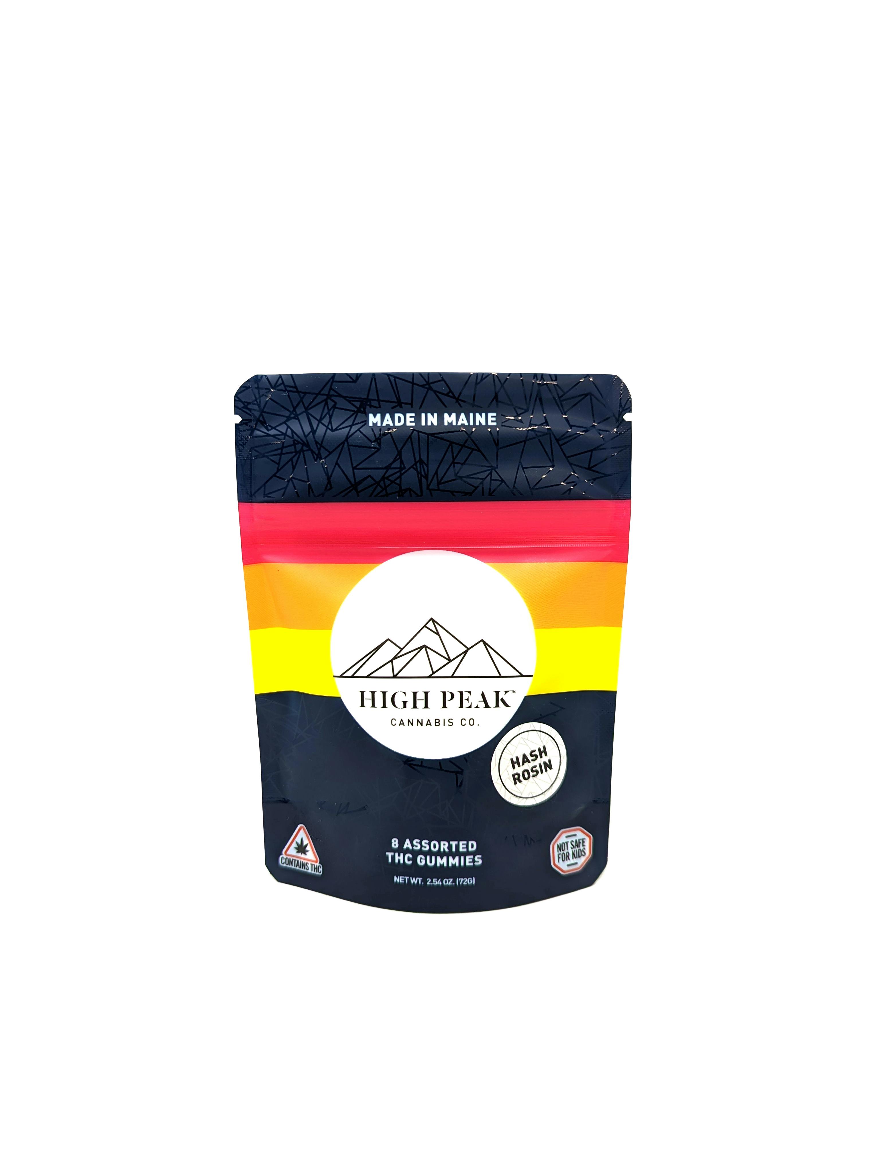 Photograph of product: High Peak- Berry/Key Lime au chocolat Rosin Gummies (8pk X 50mg)