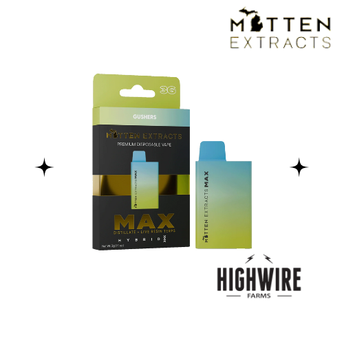 Photograph of product: Mitten Extracts Disposable Gushers 3g