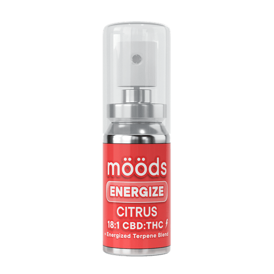 Photograph of product: Moods - Energize | 500 mg | Spray - 