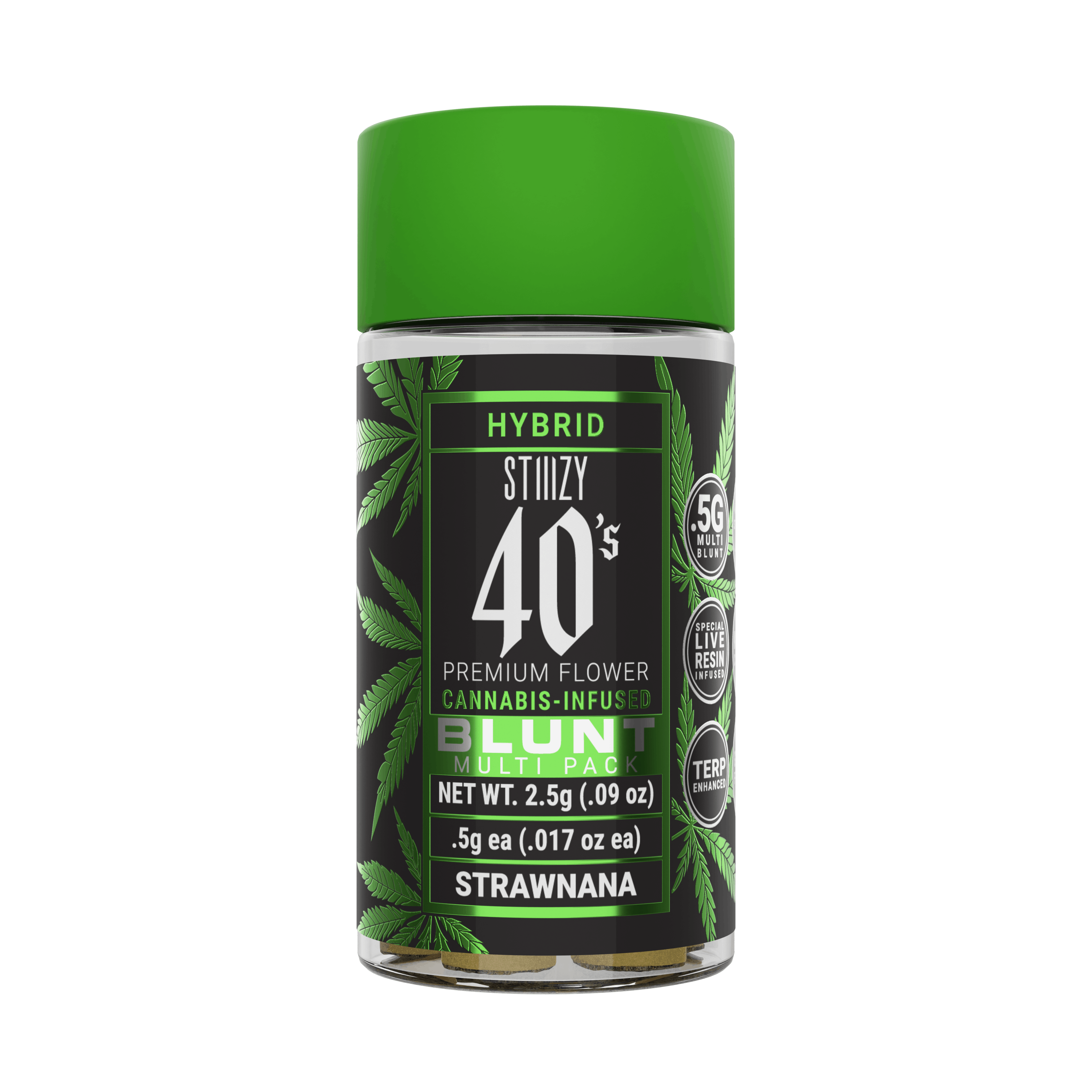 Photograph of product: .5G 40S MINI BLUNTS - STRAWNANA