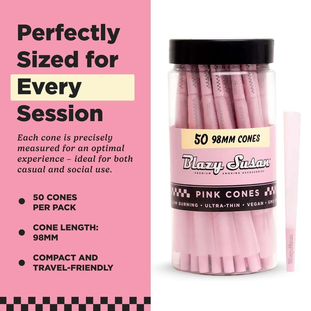 Photograph of product: Blazy Susan 98mm Cones (50 Pack)